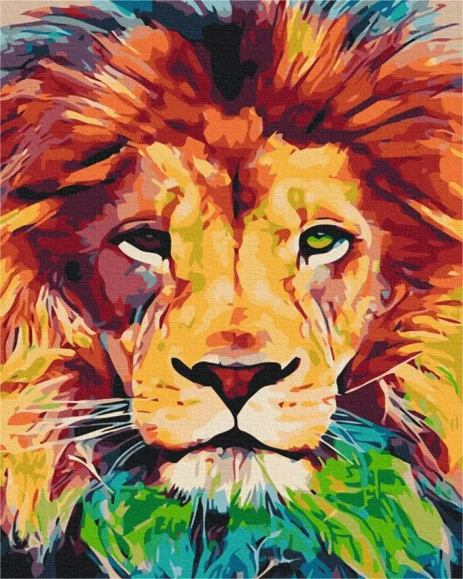 Картина по номерам Brushme Радужный Лео 40x50 см (BSM-B52227)