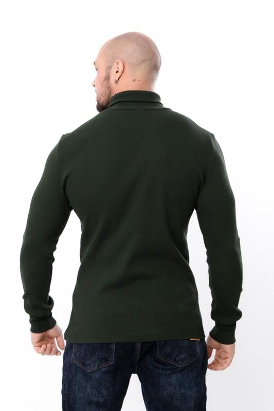 Водолазка однотонна чоловіча в рубчик Носи Своє р. 58 Хакі (8095-019-1) - фото 2 Водолазка однотонна чоловіча в рубчик Носи Своє р. 58 Хакі (8095-019-1) - фото 2