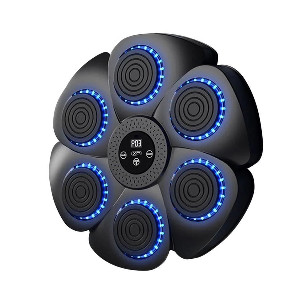 Тренажер для бокса с LED-подсветкой AND LY-1083 40,5х4,5х40,5 см Черный (35046528)
