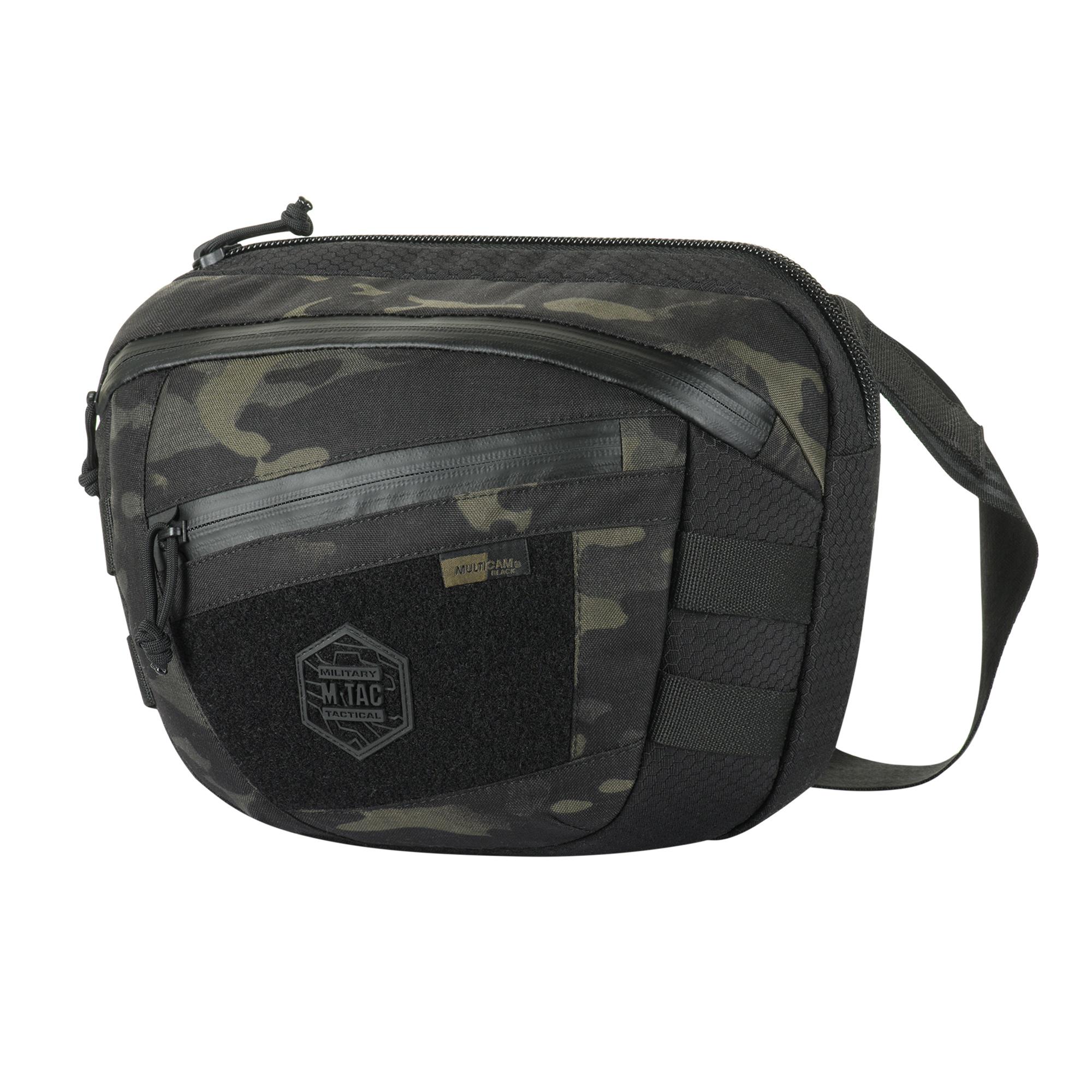 Сумка M-Tac Sphaera Hex Hardsling Bag Large з липучкою Elite Multicam Black/Black