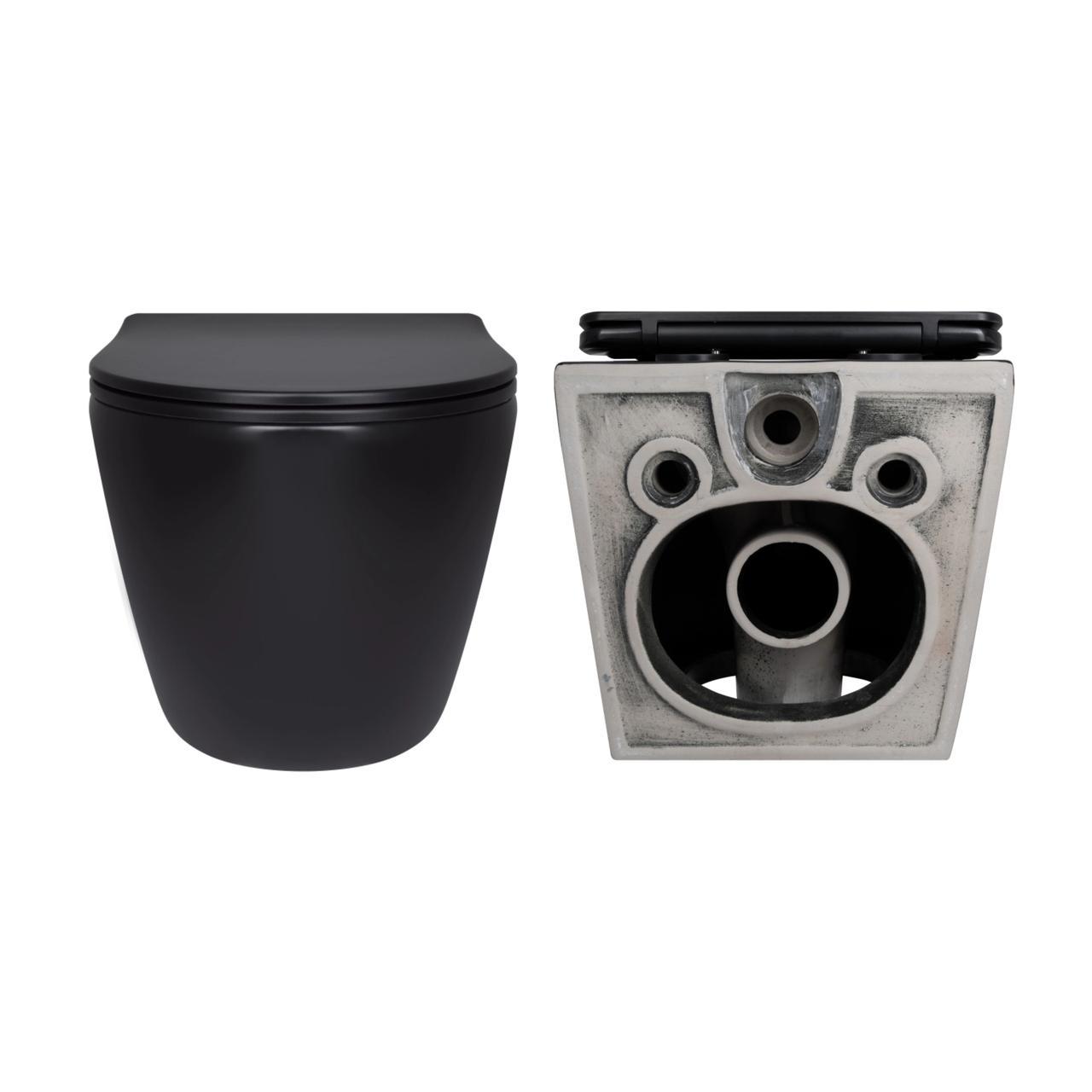 Комплект Qtap Robin 2в1 унітаз підвісний Ultra Quiet QT13332381АSMB/біде підвісне QT1355046FMB Matt Black (2608671879) - фото 5 Комплект Qtap Robin 2в1 унітаз підвісний Ultra Quiet QT13332381АSMB/біде підвісне QT1355046FMB Matt Black (2608671879) - фото 5