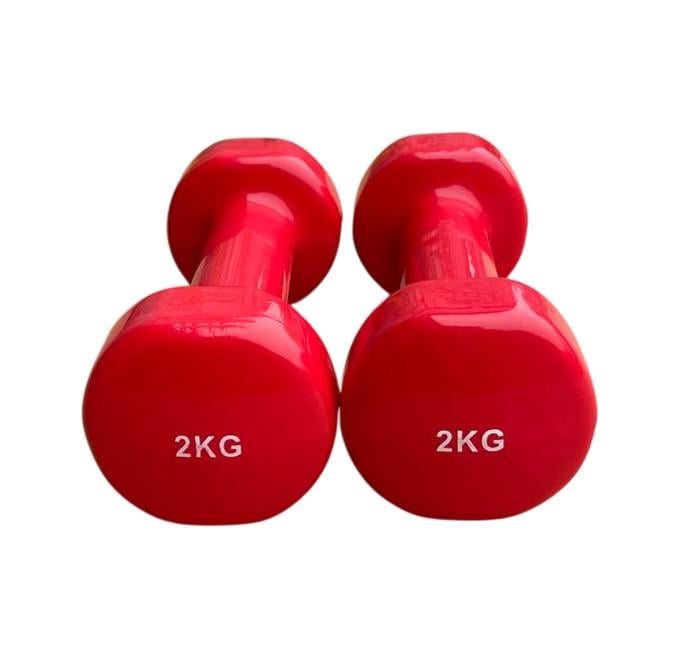 Гантель для фитнеса Generation Fitness FF51D3B с виниловым покрытием 2 кг Красный (FF51D3B-2kg red) - фото 2 Гантель для фитнеса Generation Fitness FF51D3B с виниловым покрытием 2 кг Красный (FF51D3B-2kg red) - фото 2
