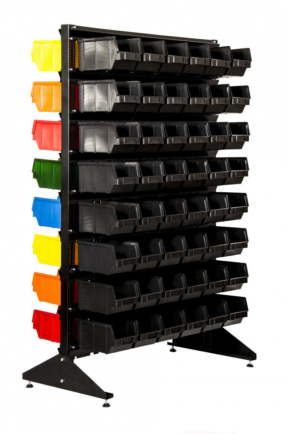 Стелаж двосторонній із ящиками під запчастини (1015)