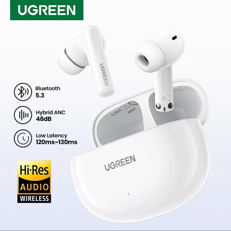 Наушники UGREEN WS200 HiTune T6 с активным шумоподавлением Bluetooth 5.3 Белый (15158) - фото 17