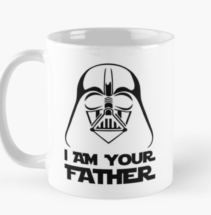 Чашка керамическая с принтом "I am your father" 330 мл Белый (ПАПА9Ч)