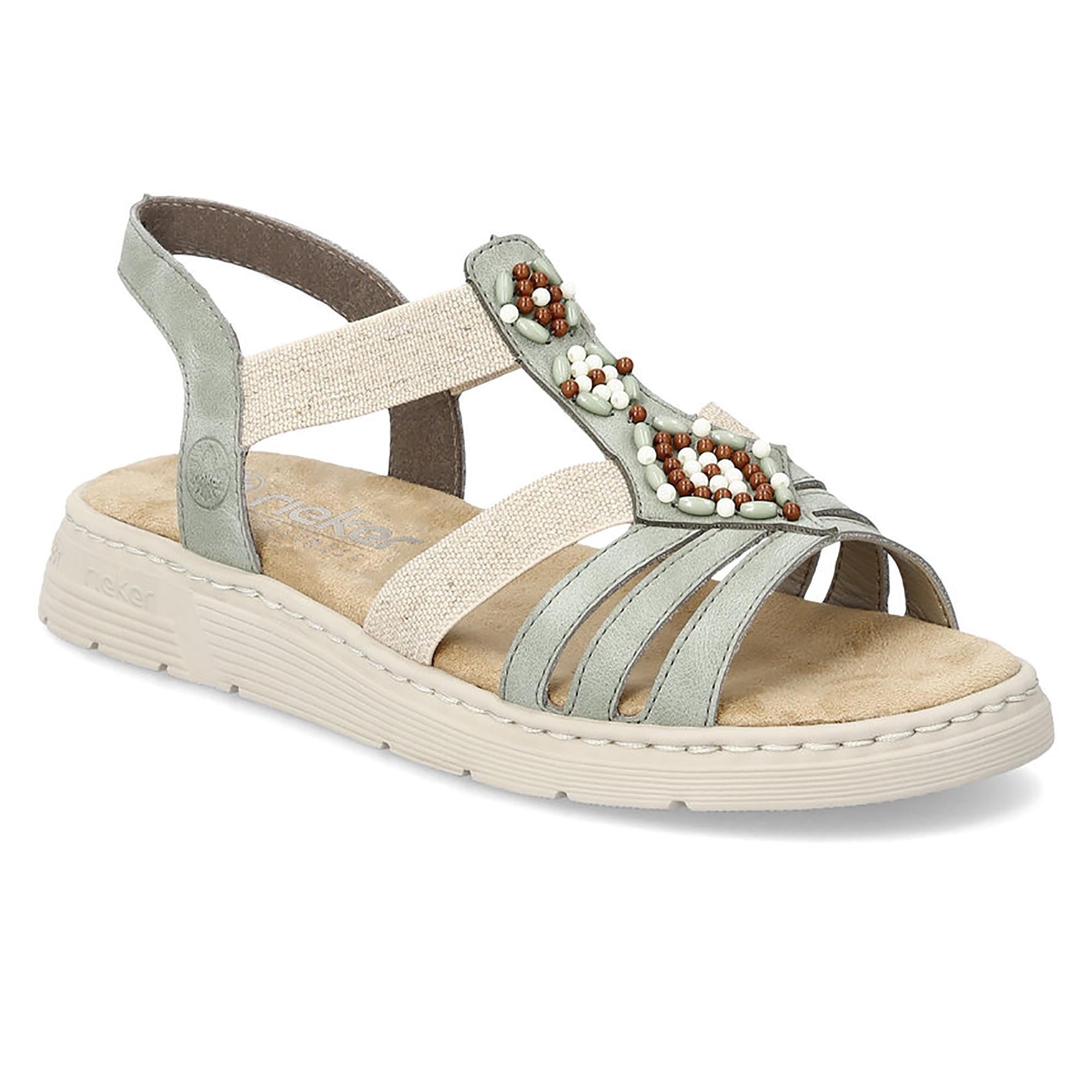 Босоніжки жіночі літні RIEKER р. 38 Зелений (060163-38)