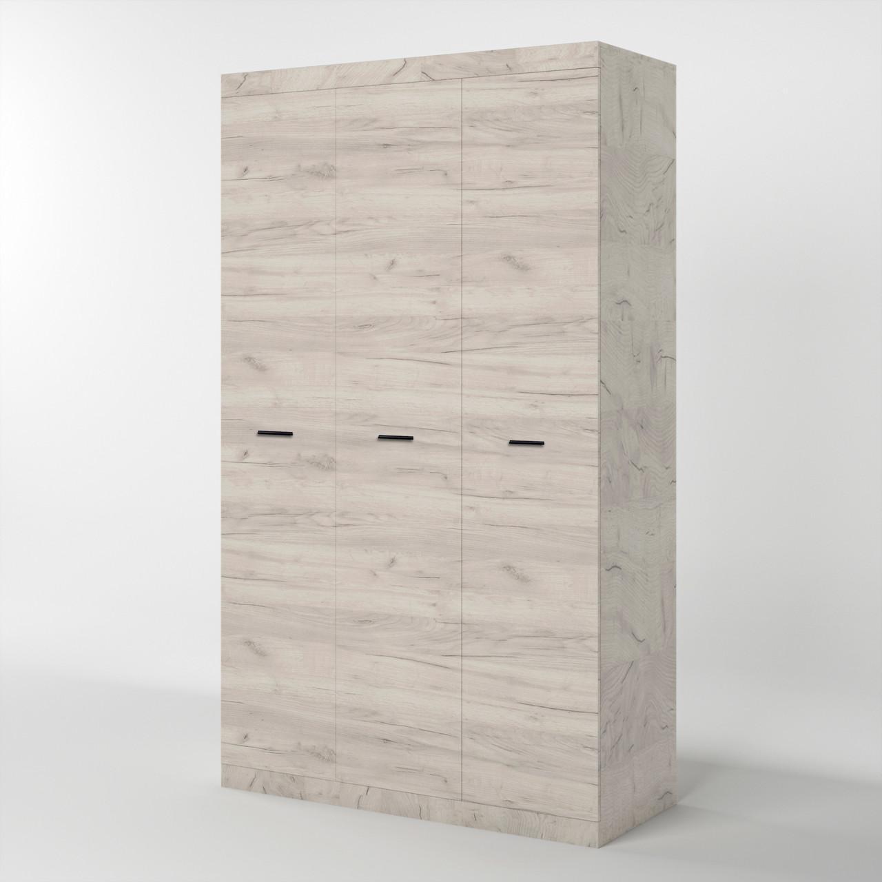 Шкаф трехдверный Эверест Соната-1200 Дуб Крафт белый