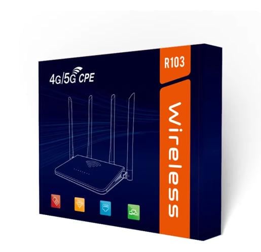 WI-FI-роутер CPE R103 4G/5G SIM 300 Mbps Білий (21407329) - фото 6