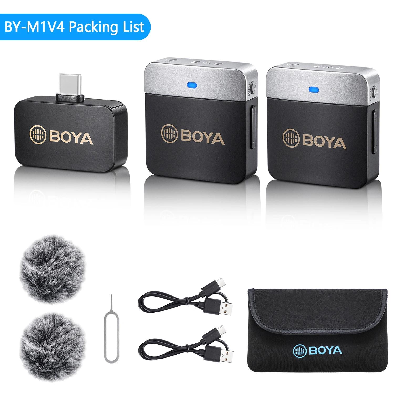 Микрофон петличный Boya BY-M1V4 для iPhone USB Type-C и Android профессиональный беспроводной (50019) - фото 9