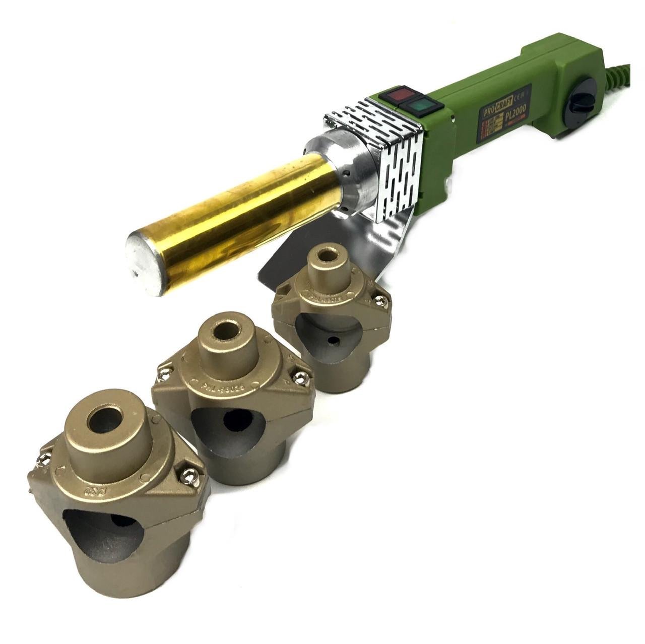 Паяльник для пластиковых труб ProCraft PL2000 3 насадки