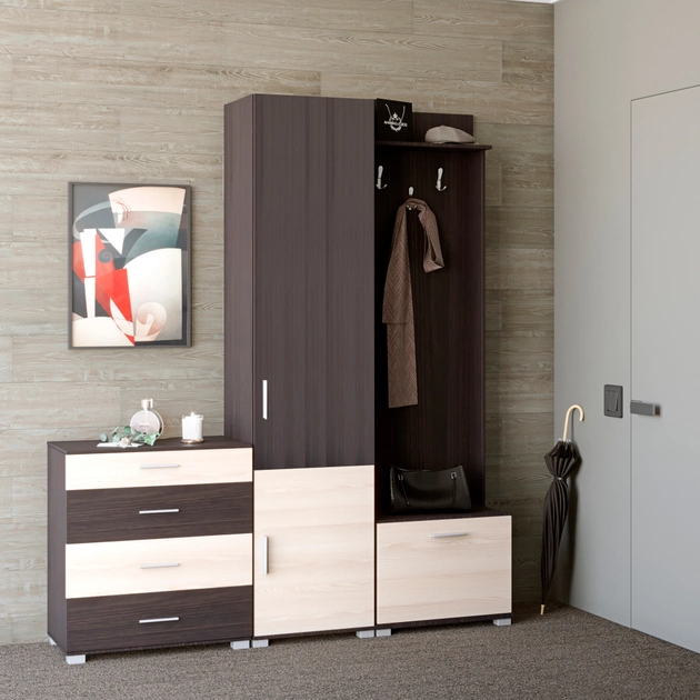 Прихожая Эверест Бриз-2 Венге/Дуб молочный (181368)