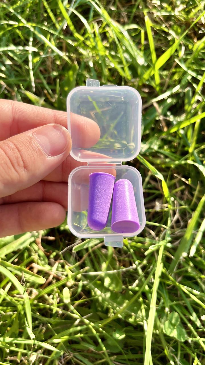 Беруші поліуретанові з ефектом памʼяті/шумозаглушення до 25 дБ і з футляром (04-5) - фото 2 Беруші поліуретанові з ефектом памʼяті/шумозаглушення до 25 дБ і з футляром (04-5) - фото 2