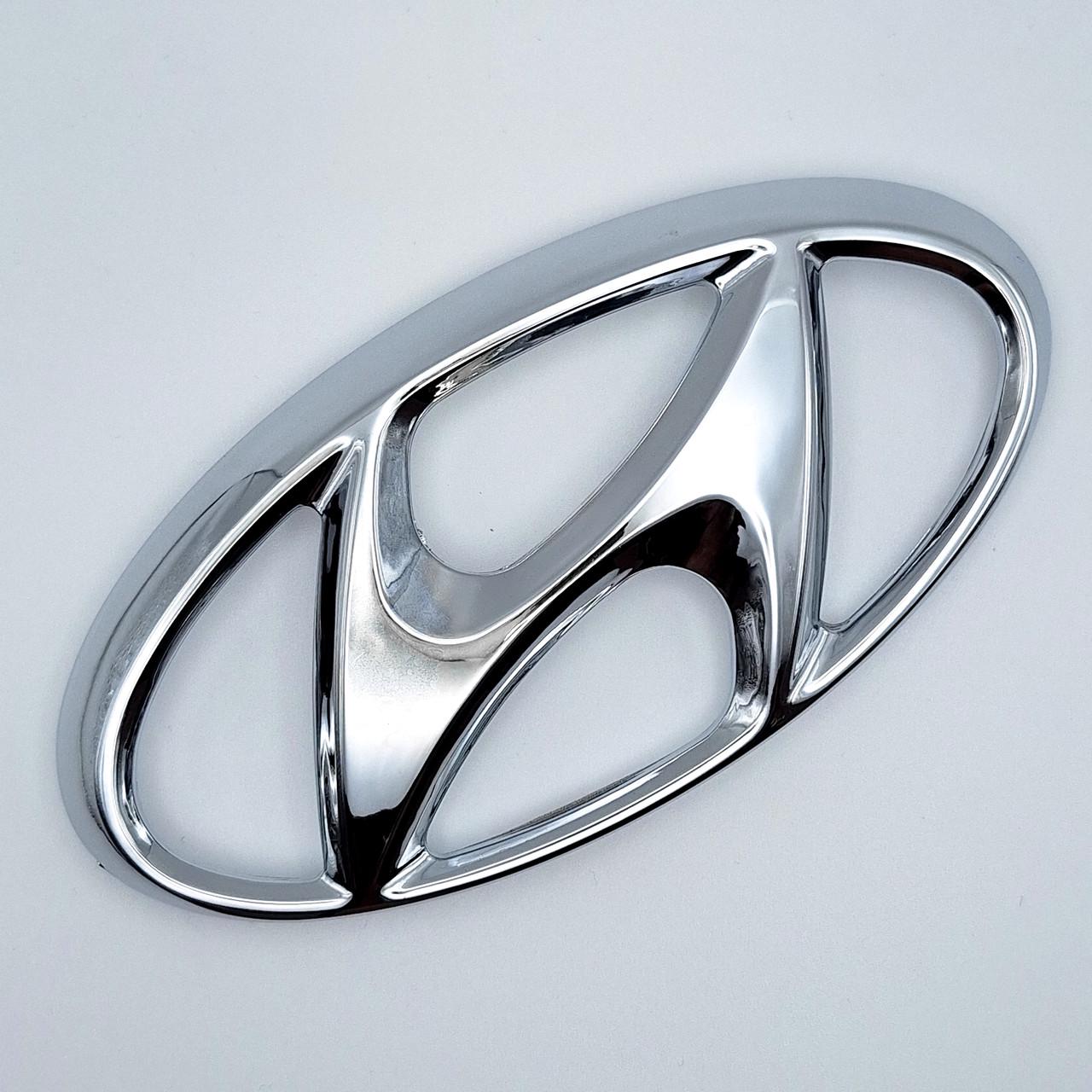 Эмблема Hyundai 169х84 мм Хром глянцевый (2881992007)