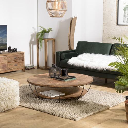 Журнальный столик JecksonLoft Масив круглый сосна D 60 см Черный (057-60с) - фото 3 Журнальный столик JecksonLoft Масив круглый сосна D 60 см Черный (057-60с) - фото 3