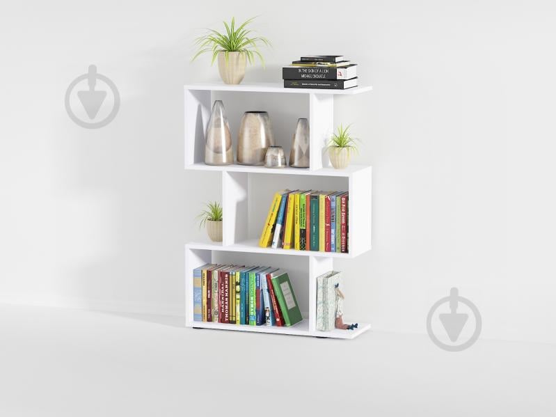 Cтелаж полиця для книг Lova Білий Ш 700 / В 974 / Г 238