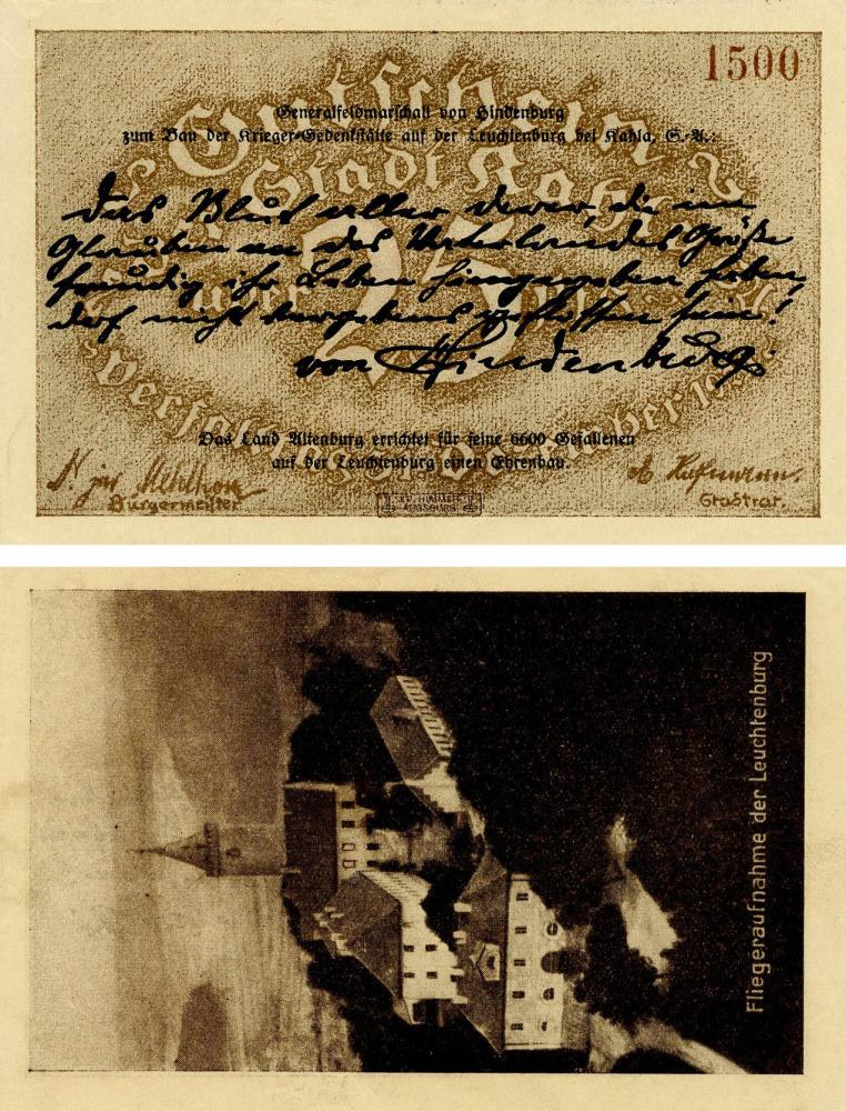 Коллекционная банкнота Германия Нотгельд 25 пфеннигов F-VF Кала (Б18588)