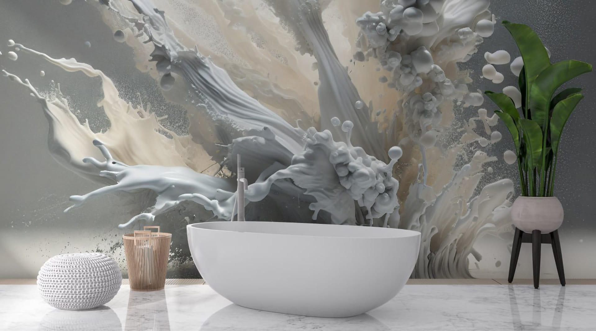 Фотошпалери флізелінові Styleo Print-walls Молочний вибух 088 300х250 см (Pw-088/2)