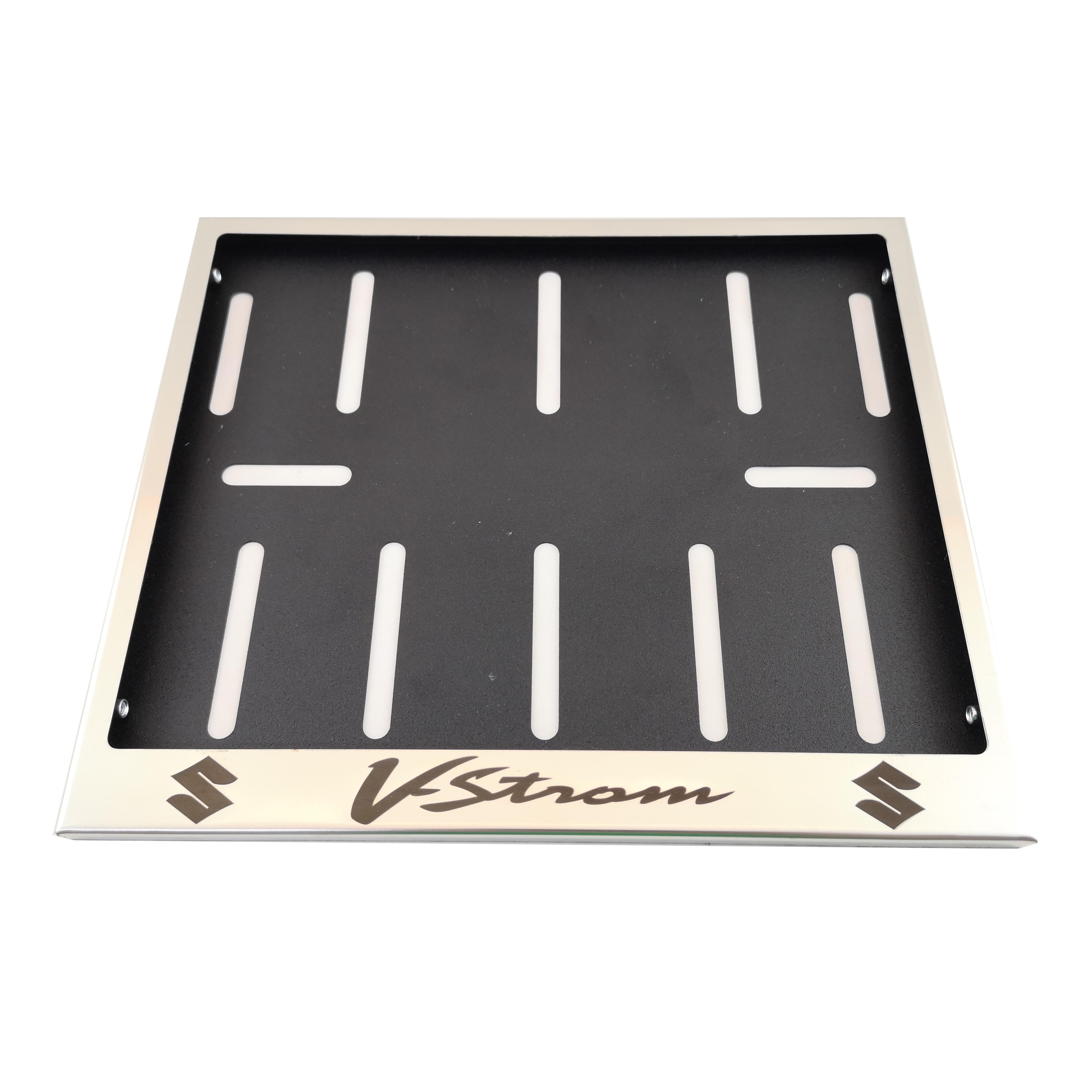 Рамка для мотоциклетного номера Suzuki "V-Strom" 174х220 мм Хром (VH-S1722SUVSSGL)