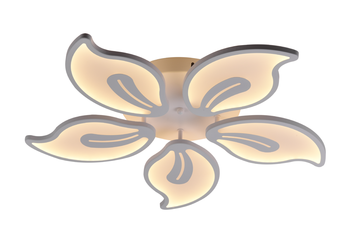 Люстра стельова світлодіодна Light House SRS-20277-5 68 Вт/пульт Білий