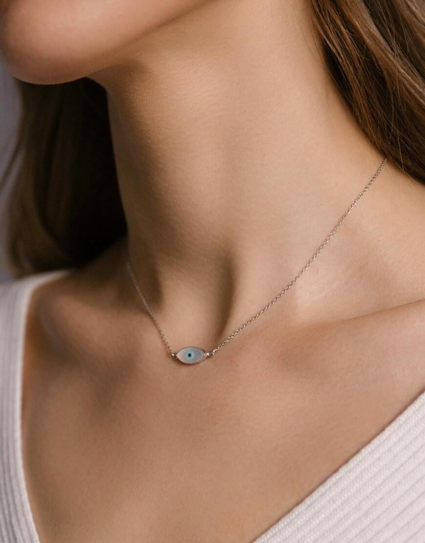Кольє Evil Eye SILVER STORIES срібне One size