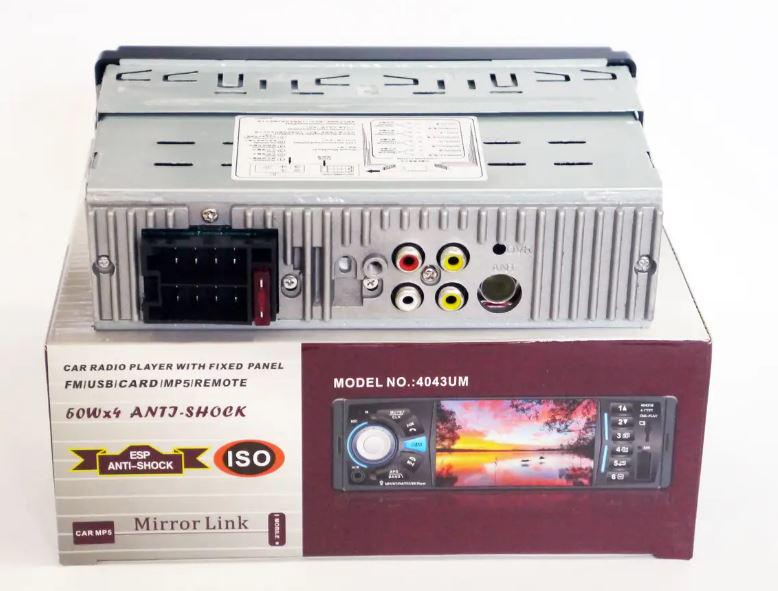 Автомагнитола 1DIN 4026UM ISO 4,1" DIVX/MP3/USB/SD/Bluetooth (17514) - фото 5