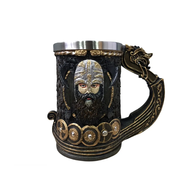 Кружка SN Драккар Викинг Танкард Stark Targaryen 3D 600 мл (04061)