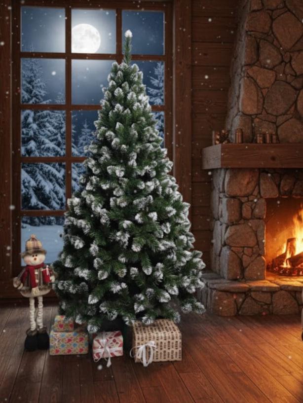 Ялинка Лідія з білими кінчиками 2,2 м (30246485) - фото 1 Ялинка Лідія з білими кінчиками 2,2 м (30246485) - фото 1