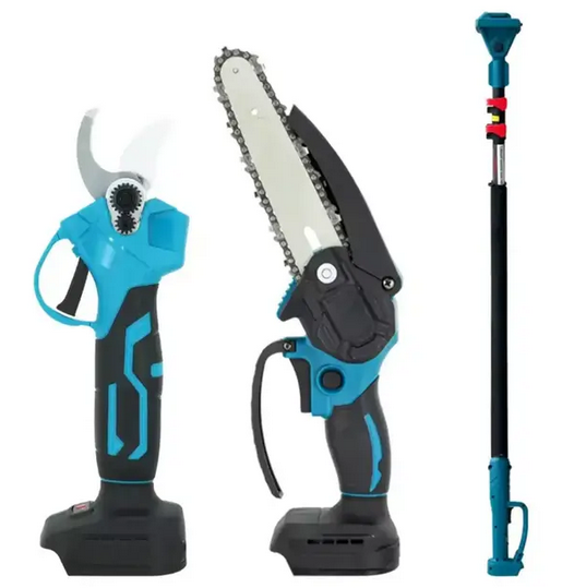 Набор 3в1 секатор 36 В/минипила 6"/телескопическая штанга 155 см/2 аккумулятора 36V/4 Ah (Jam5523)