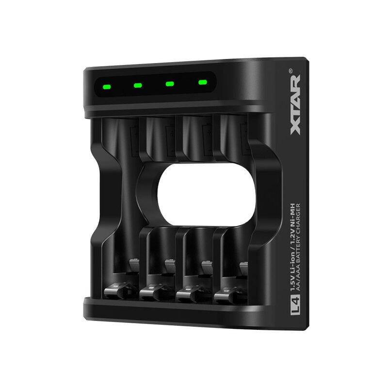 Зарядний пристрій універсальний Xtar L4 для AA/AAA 1,5V Li-Ion/Ni-MH USB LED індикатор 4 канала (25994148)