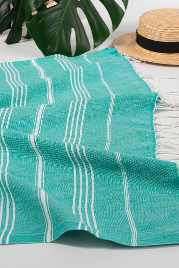 Полотенце Peshtemal Beach Pool Spa 100х180 см Изумрудный (17712652) - фото 2