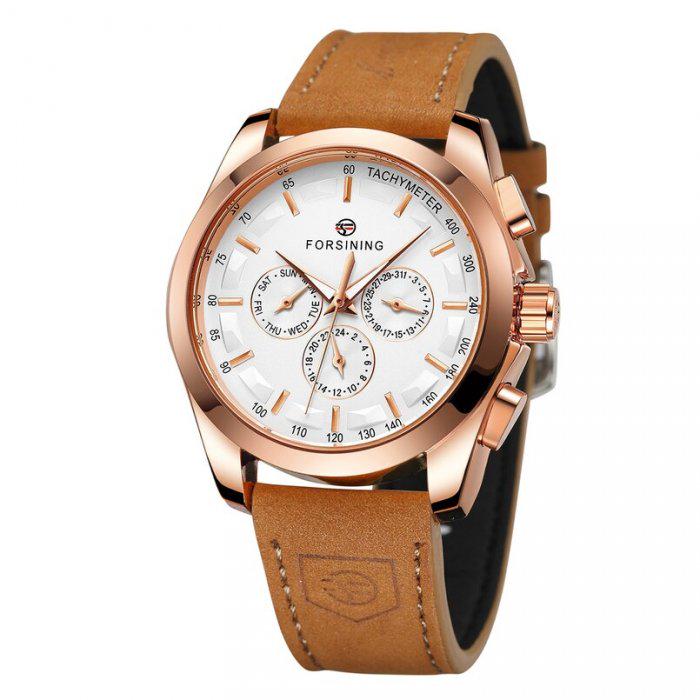 Годинник наручний чоловічий Forsining Walker Limited Brown (01027)