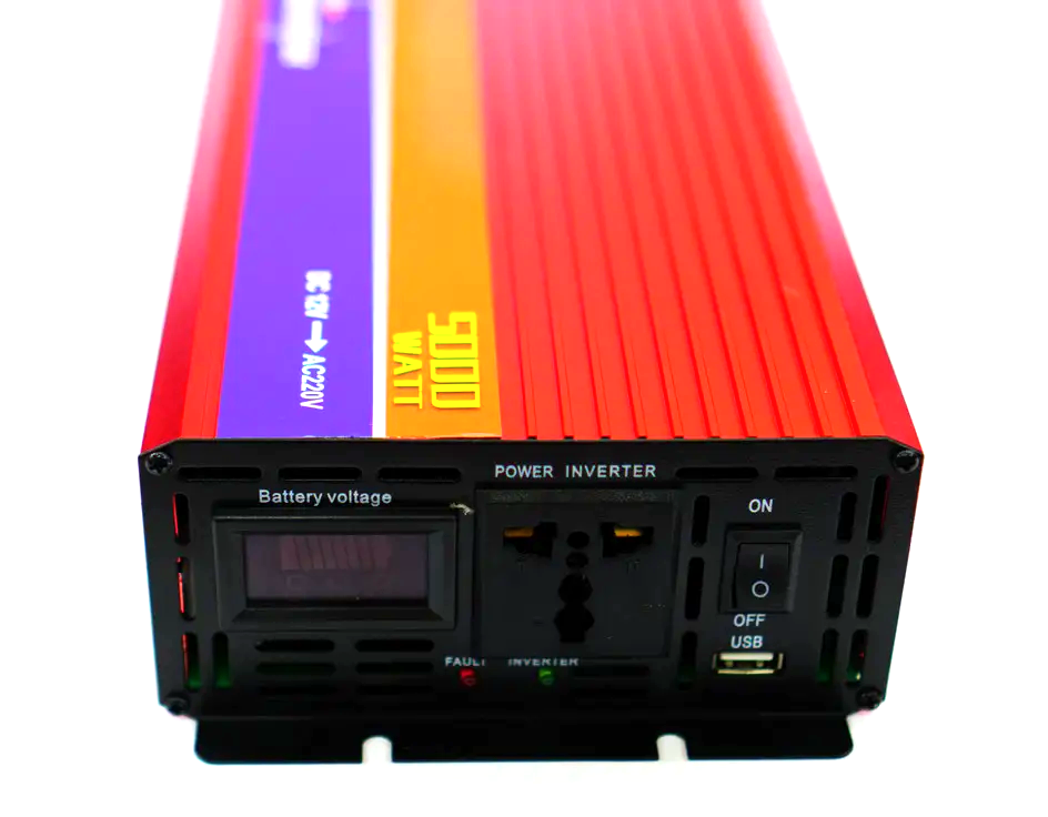 Инвертор автомобильный PowerOne 12V-220V 5000W USB с вольтметром и функцией плавного пуска (22775427) - фото 4 Инвертор автомобильный PowerOne 12V-220V 5000W USB с вольтметром и функцией плавного пуска (22775427) - фото 4