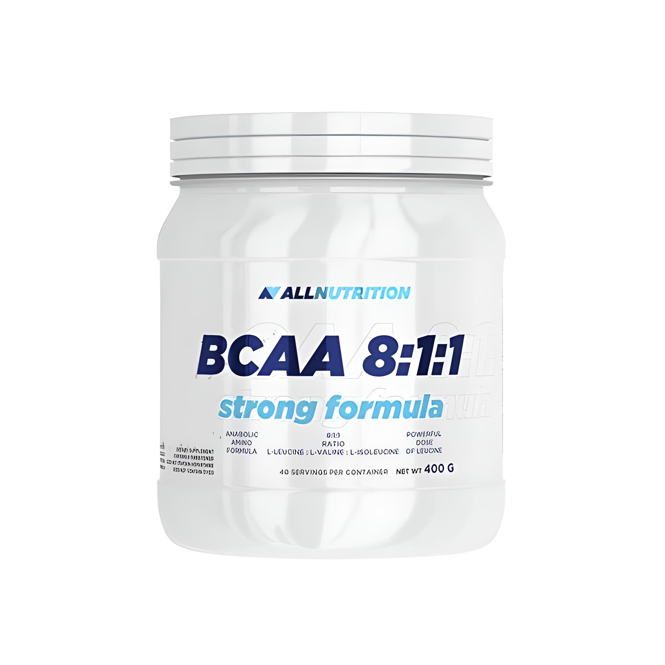 Аминокислота BCAA для спорта All Nutrition BCAA 8-1-1 Strong Formula 400 г 40 порций Lemon Аминокислота BCAA для спорта All Nutrition BCAA 8-1-1 Strong Formula 400 г 40 порций Lemon