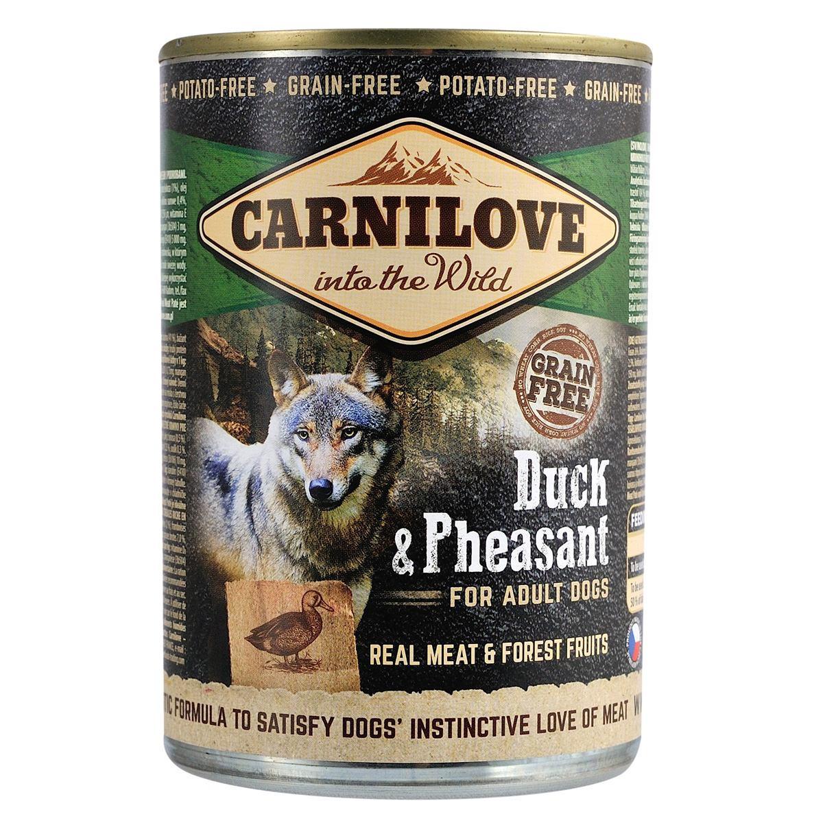 Корм вологий для собак Carnilove Duck & Pheasant качка та фазан 400 г (1789931211)