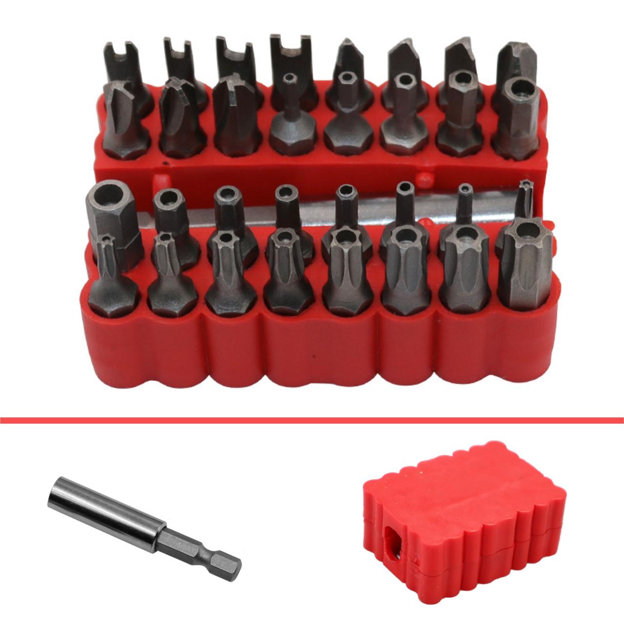 Комплект бит с переходником AP-033 33 шт./6,35 мм (137835) - фото 3 Комплект бит с переходником AP-033 33 шт./6,35 мм (137835) - фото 3