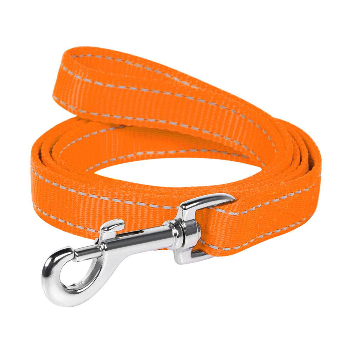 Поводок Dog Extreme из нейлона двойной 20 мм х 122 см Оранжевый (42984 Col)