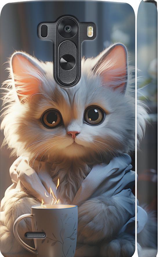 Чехол на LG G3 D855 White cat (5646m-47-42517)