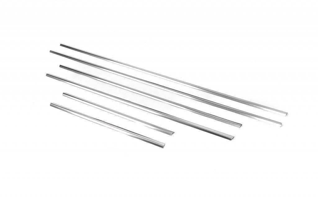 Нижние молдинги окон Carmos для Volkswagen Touareg 2002-2010 гг. нержавеющая сталь Хром