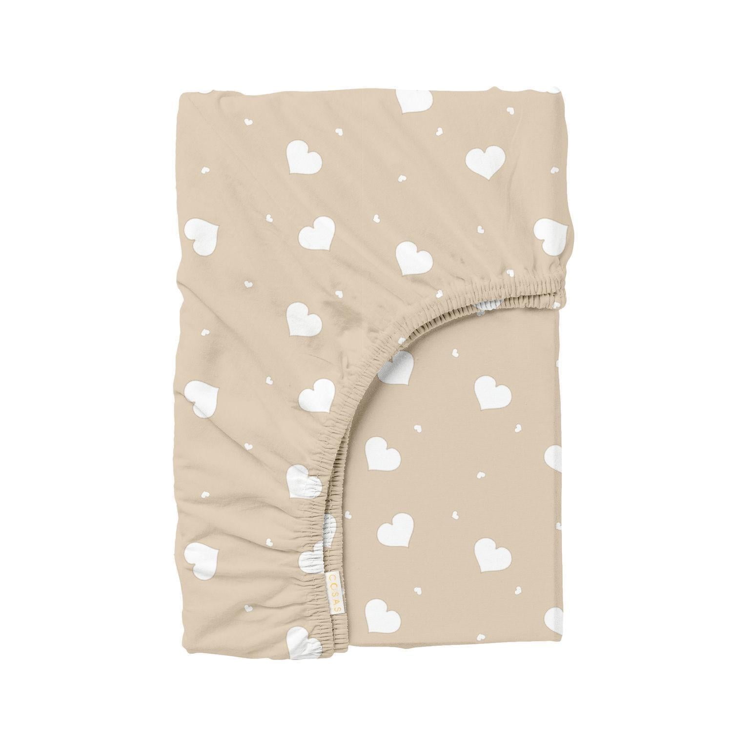 Простынь на резинке Cosas CREAM HEARTS ранфорс 180х200х25 см (4822052424322) Простынь на резинке Cosas CREAM HEARTS ранфорс 180х200х25 см (4822052424322)