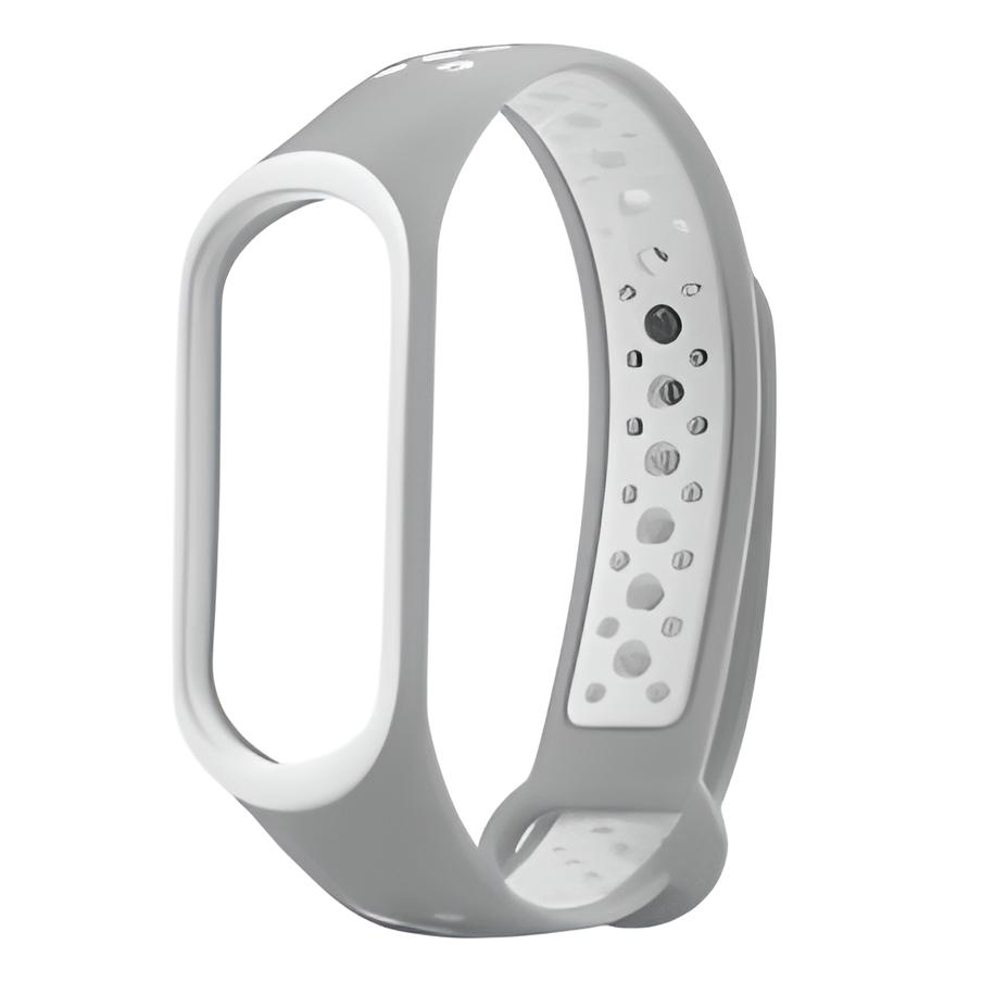 Ремінець для фітнес браслета Xiaomi Mi Band 3 4 Sport Grey/White Ремінець для фітнес браслета Xiaomi Mi Band 3 4 Sport Grey/White