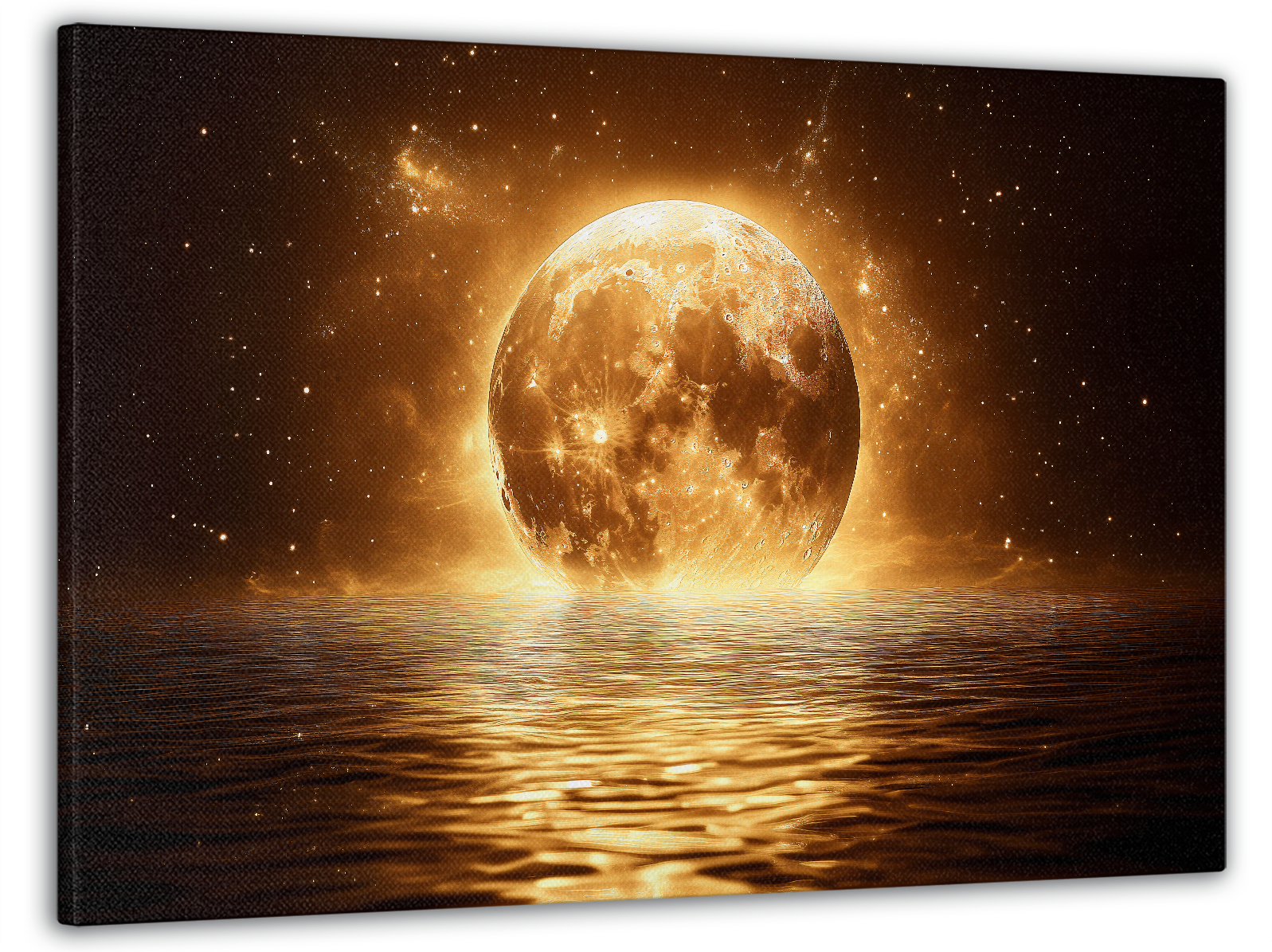 Картина на холсте Mako Золотое полнолуние 60x100 см (MK10542)