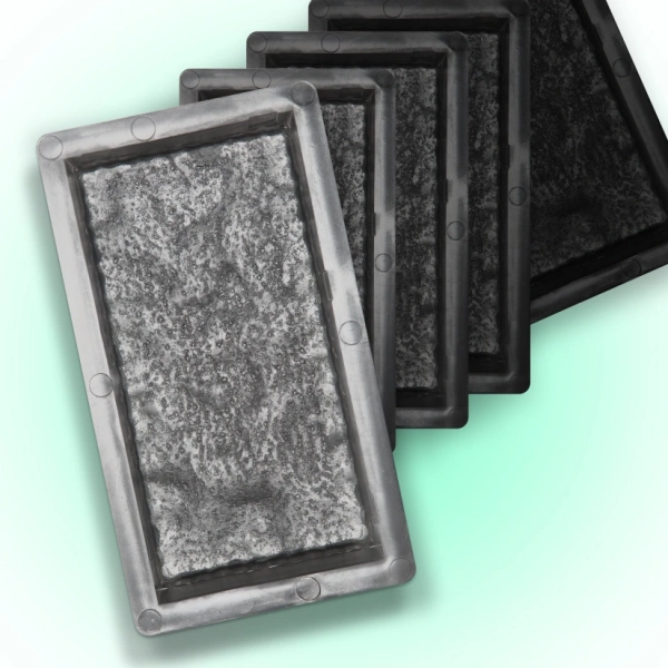 Форми для тротуарної плитки Верес-2007 Бруківка колота 60 мм 5 шт. (1080105-3209) - фото 1