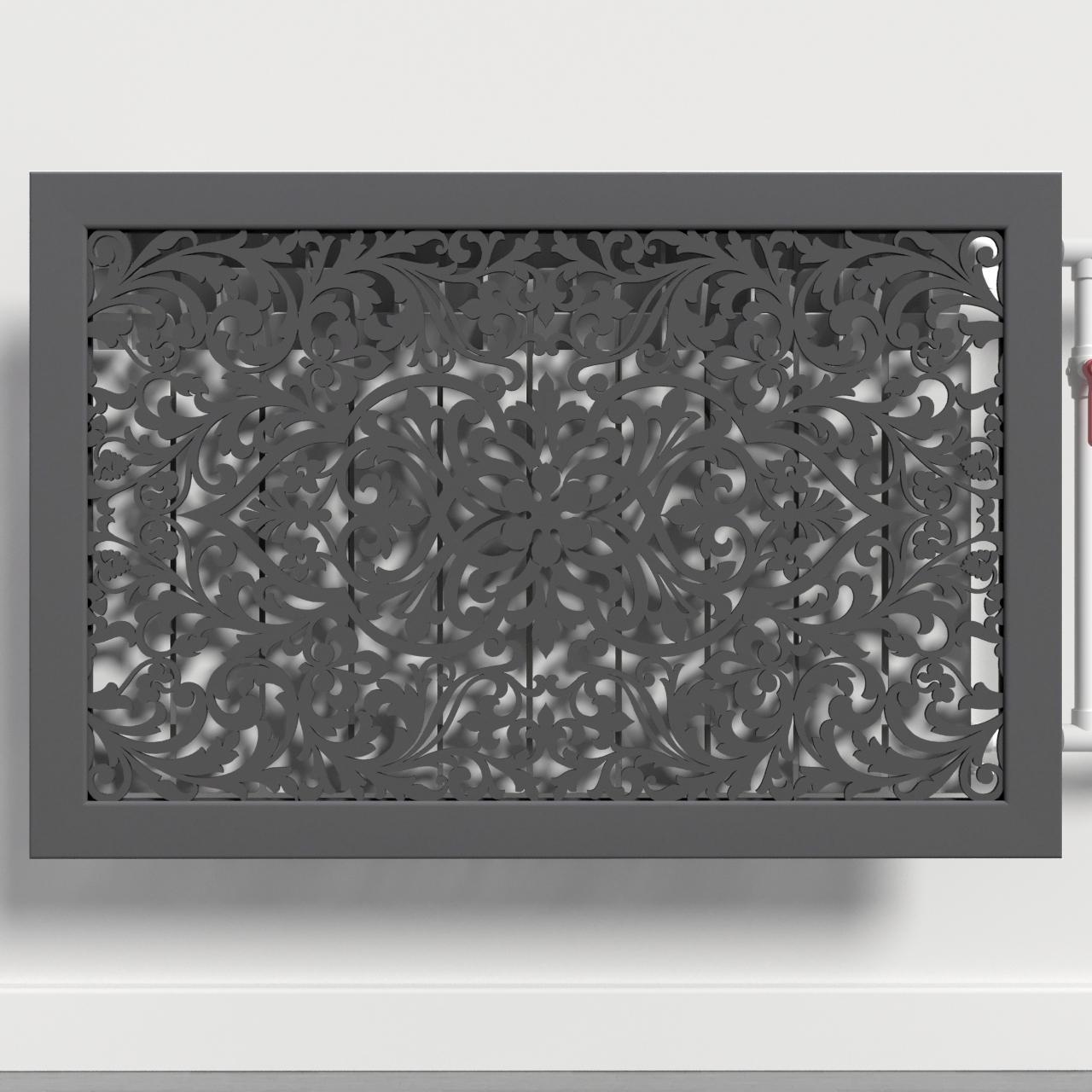 Решітка-екран на батарею SMARTWOOD 300 мм Графіт (R20181106)