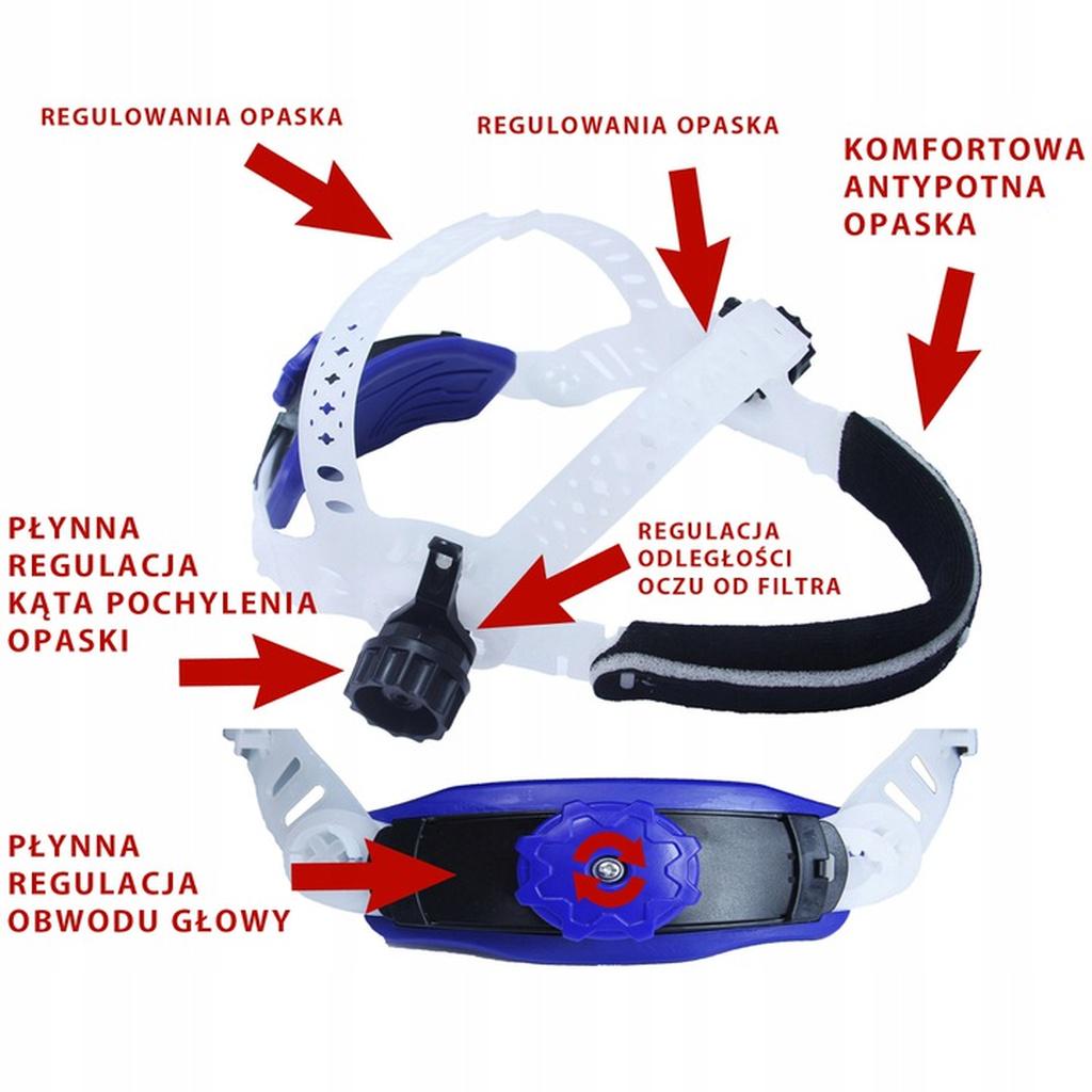 Шлем для сварки с затемнением Mar-Pol M87012 для MIG/TIG/MAG/MMA Черно-желтый - фото 5 Шлем для сварки с затемнением Mar-Pol M87012 для MIG/TIG/MAG/MMA Черно-желтый - фото 5