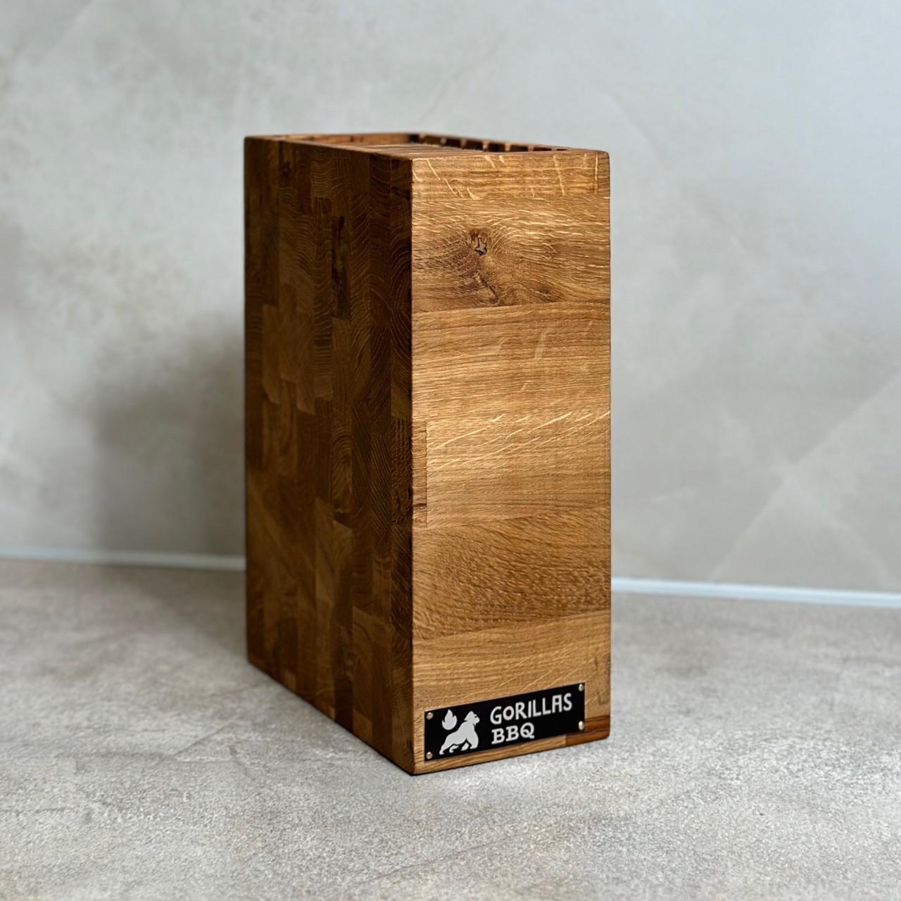 Підставка для ножів дерев'яна торцева (27722332) - фото 3 Підставка для ножів дерев'яна торцева (27722332) - фото 3