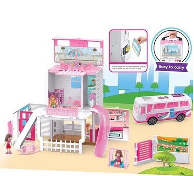 Набор для девочки Вилла Коттедж с фигурками и горкой (28443932) - фото 5 Набор для девочки Вилла Коттедж с фигурками и горкой (28443932) - фото 5