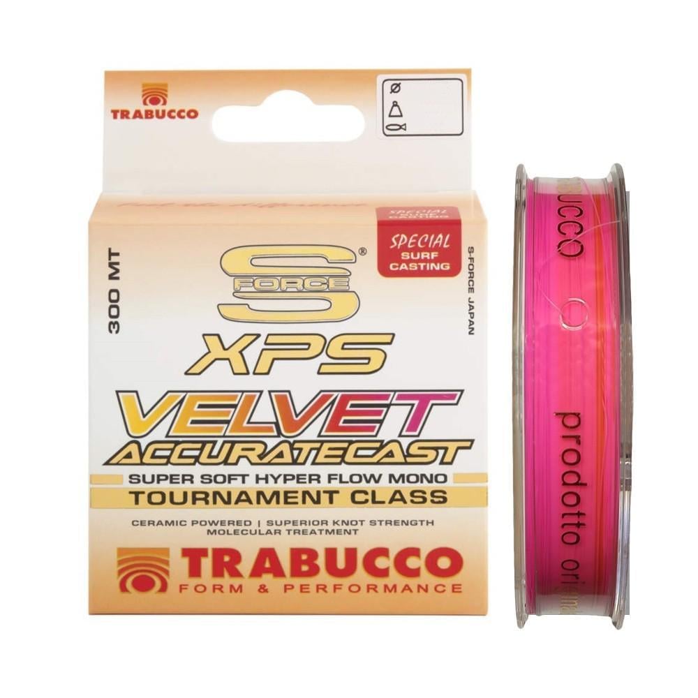 Леска серфовая Trabucco S-force Velvete Accurat Cast 0,28 мм 300 м 8,45 кг