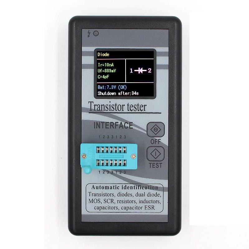 Тестер универсальный FNIRSI TT-128 для проверки транзисторов/конденсаторов/радиодеталей и радиокомпонентов (100150)