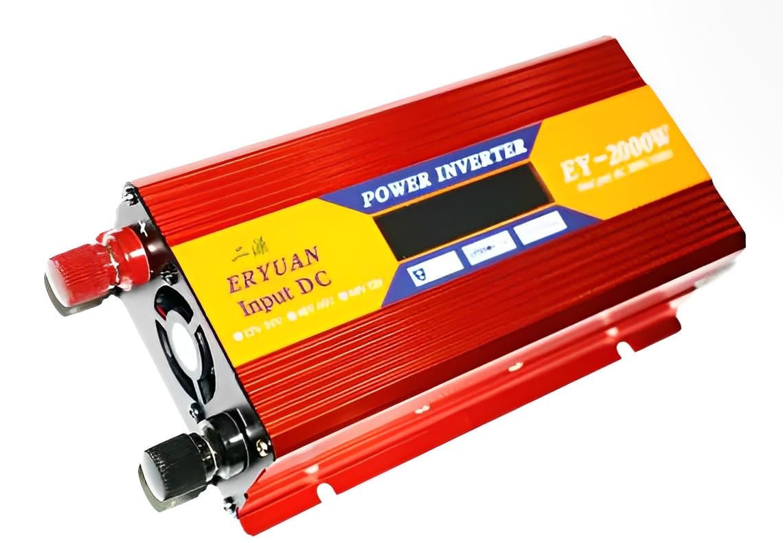 Перетворювач автомобільний ERYUAN LCD2000W 12 V 12-220 В DC/AC з дисплеєм (46423c07) Перетворювач автомобільний ERYUAN LCD2000W 12 V 12-220 В DC/AC з дисплеєм (46423c07)