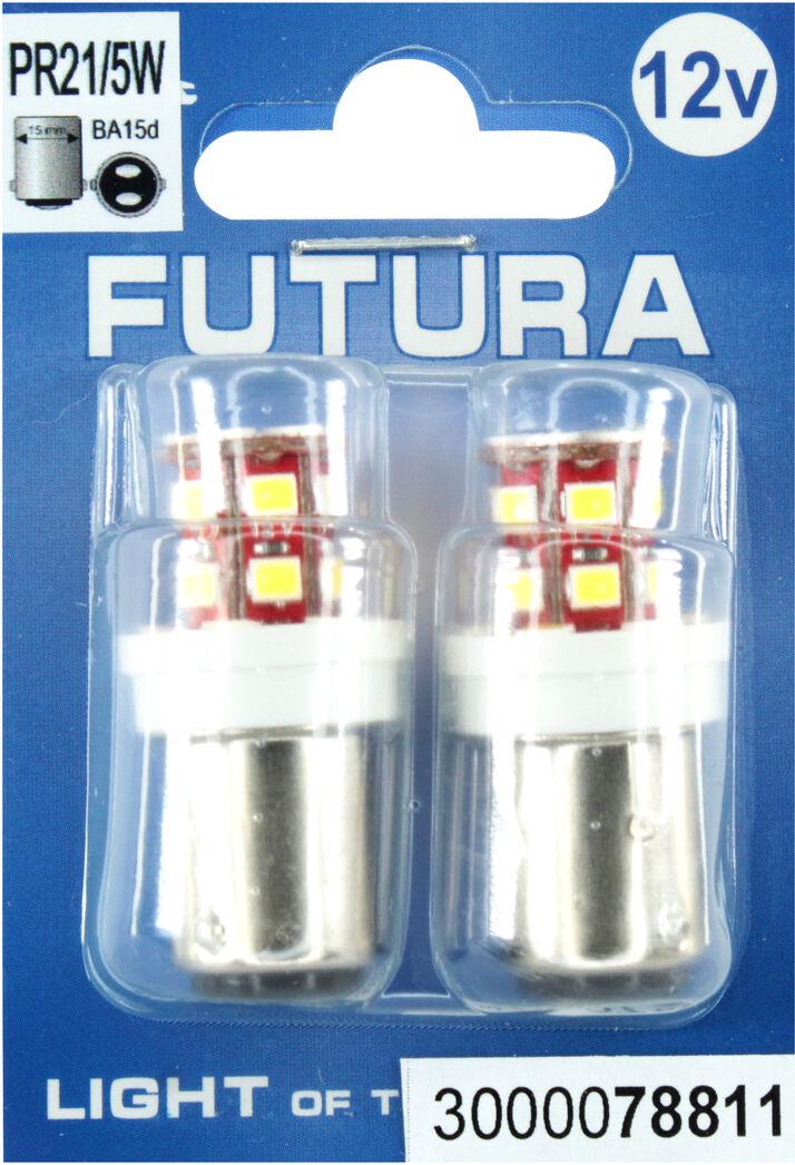 Лампочка FUTURA Груша LED SMD 12V 24 диоды P21/5W BA15d 2 шт. Белый (78811)